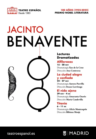 Cartel Lecturas Jacinto Benavente